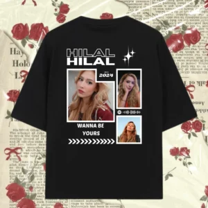 Wanna Be Yours Baskılı Kişiye Özel Tasarım Penye Kalite %100 Pamuklu Relax Kalıp T-Shirt